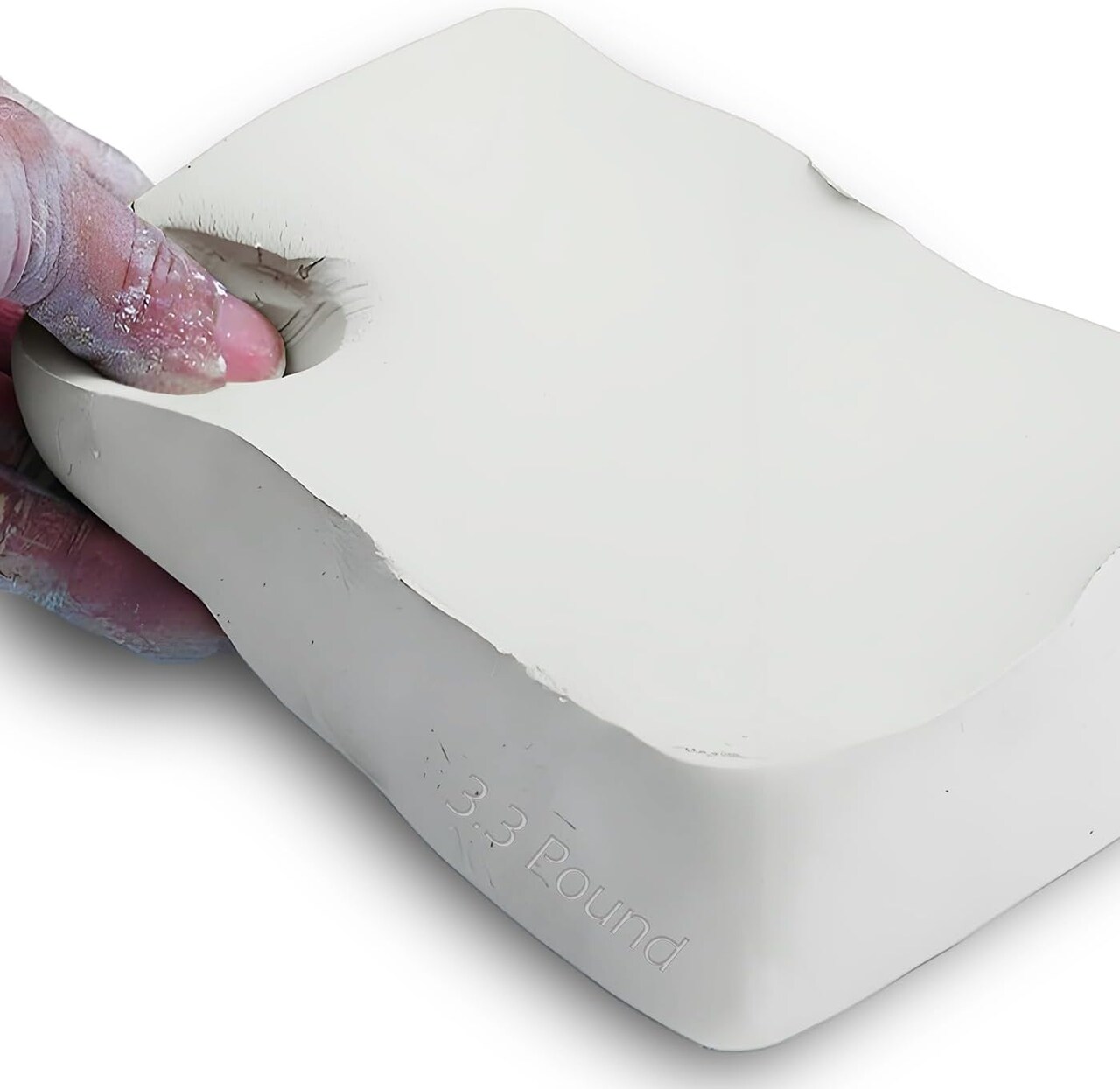 3.3 lb White Air-Dry Modeling Clay – All-Purpose for Sculpting, Hand Building, and Wheel Throwing